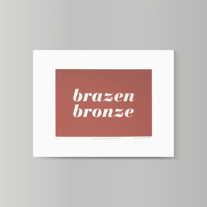 Each theme has a rich set of blocks that are responsive and easy to manage. L Oreal No 834 Brazen Bronze Screen Print Karen Mainenti