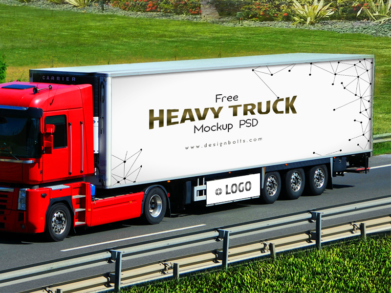 Good mockups are very important to show their creative ideas, we make this trailer truck . 310 Best Truck Mockup Templates Free Premium