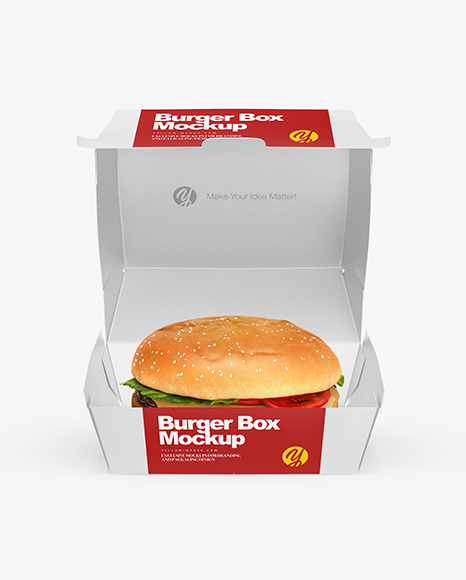 Vietnamese lunar new year retro food box. 60 Best Burger Box Mockup Templates Free Premium