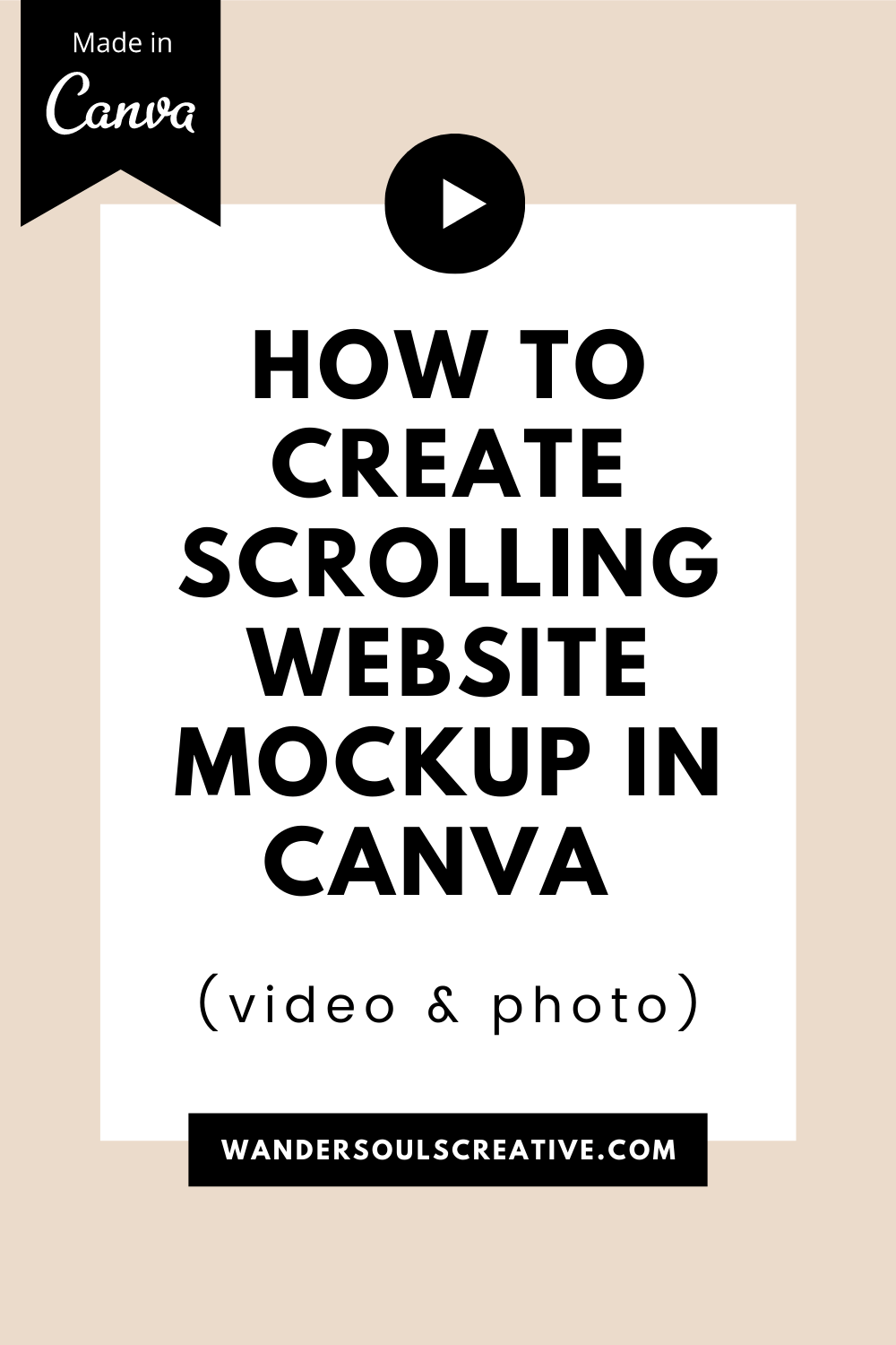 Use the psd file’s smart layer to insert your own display content and export as … How To Create Scrolling Website Mockup In Canva Video Photo Wandersouls Creative