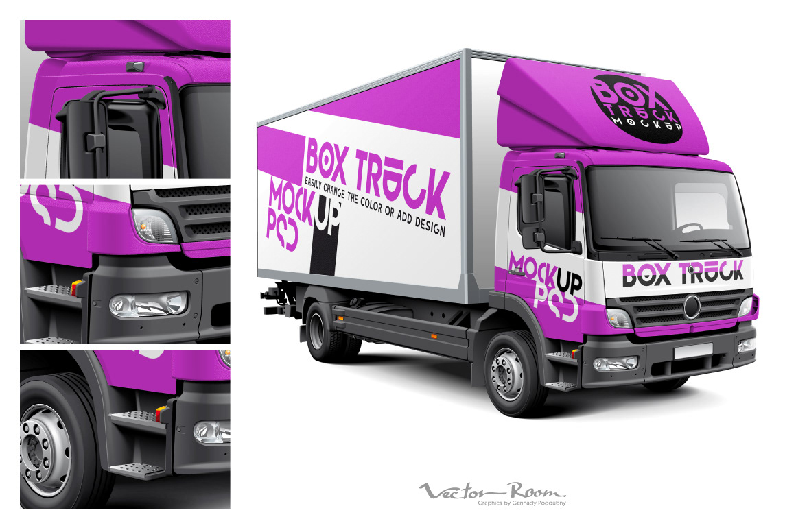 Image These mockups designs are best for the truck, trailer,. 310 Best Truck Mockup Templates Free Premium