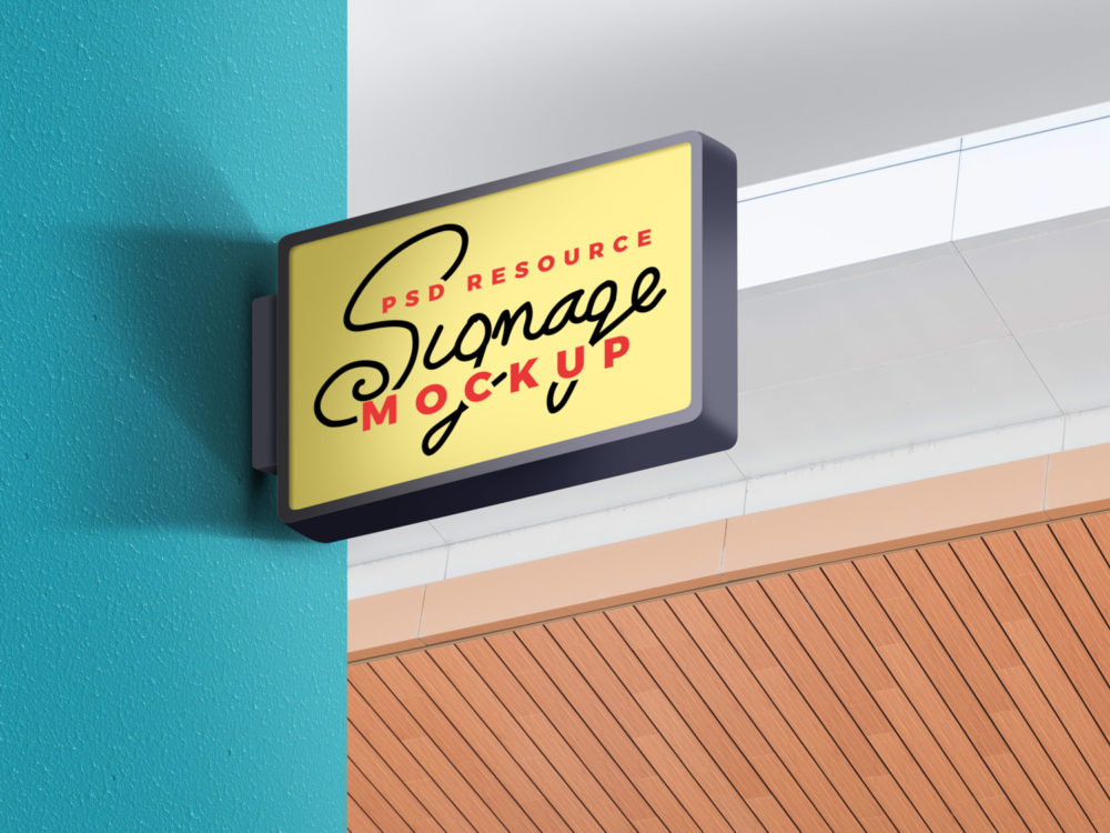 29+ Download Signage Mockup Template Free&nbsp;Psd