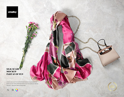 44+ Download Scarf Mockup Psd&nbsp;Free