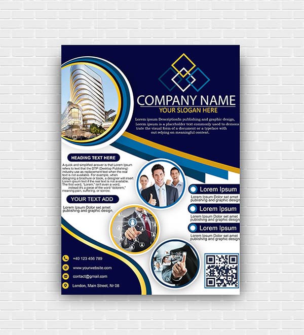 Download free psd brochure design templates and take your first step towards introducing your business or product to your prospects. Corporate Business Flyer Template Psd Free Download Inqalab Graphic