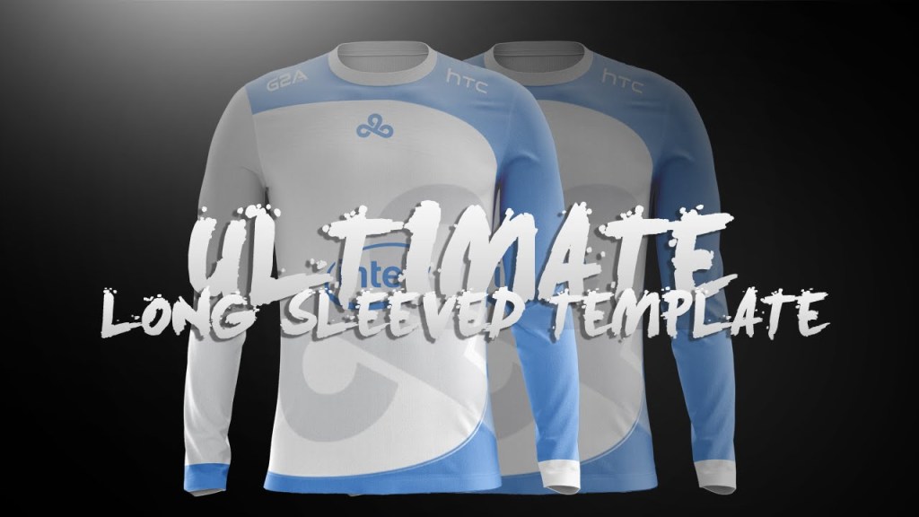 43+ Download Long Sleeve Jersey Template Psd Mockup